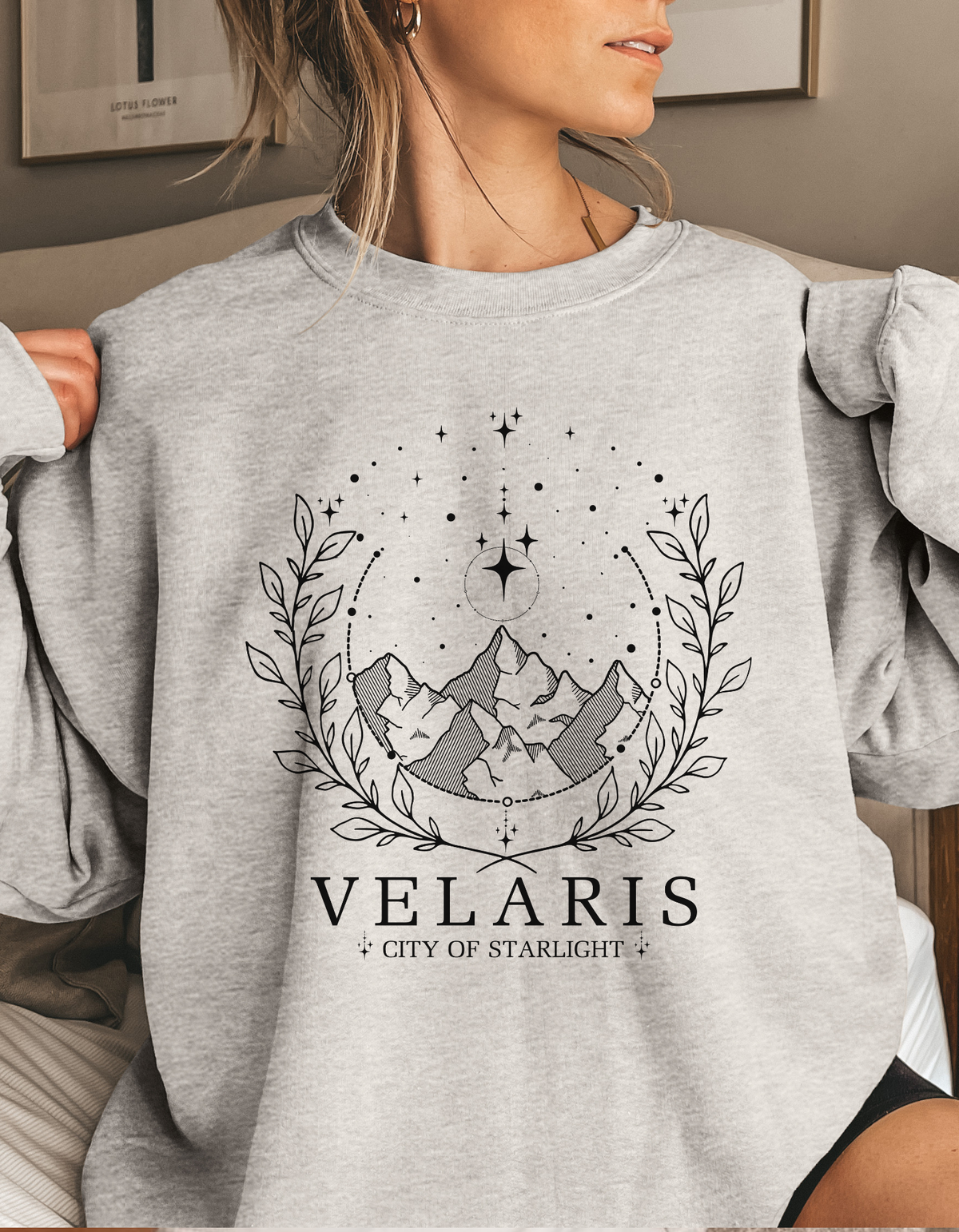 Velaris City of Starlight Crewneck Sweater