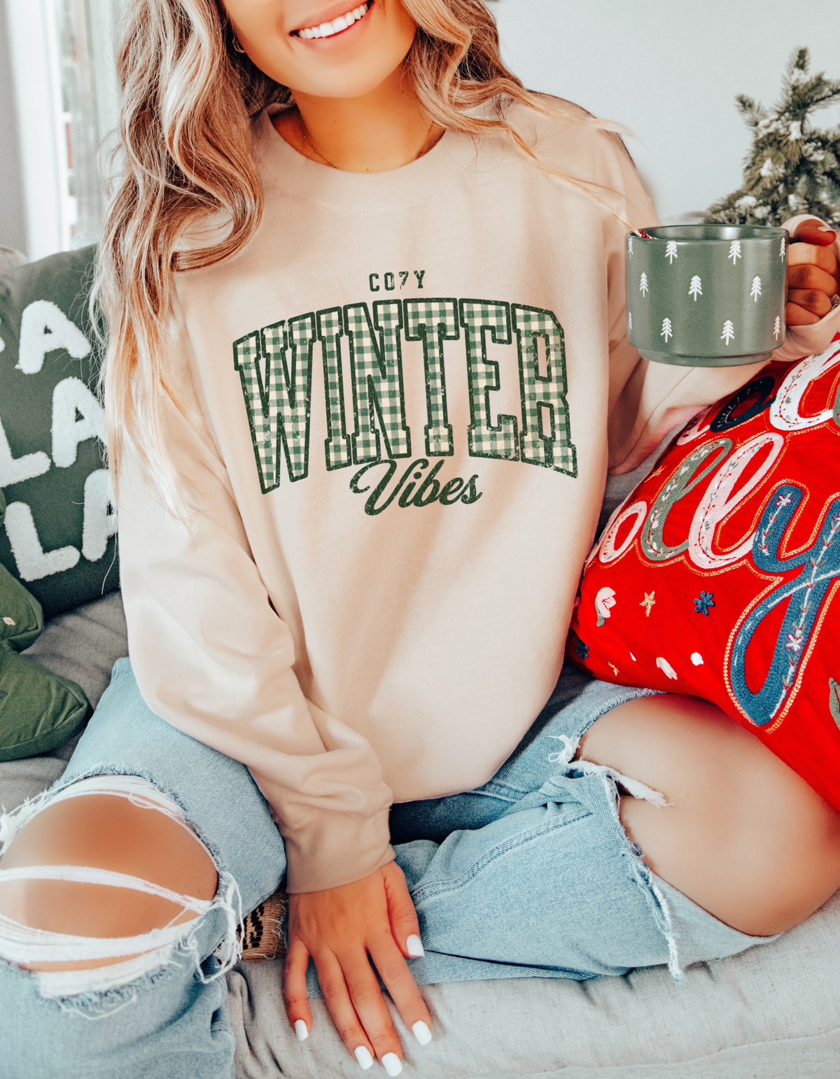 Cozy Winter Vibes Crewneck Sweater
