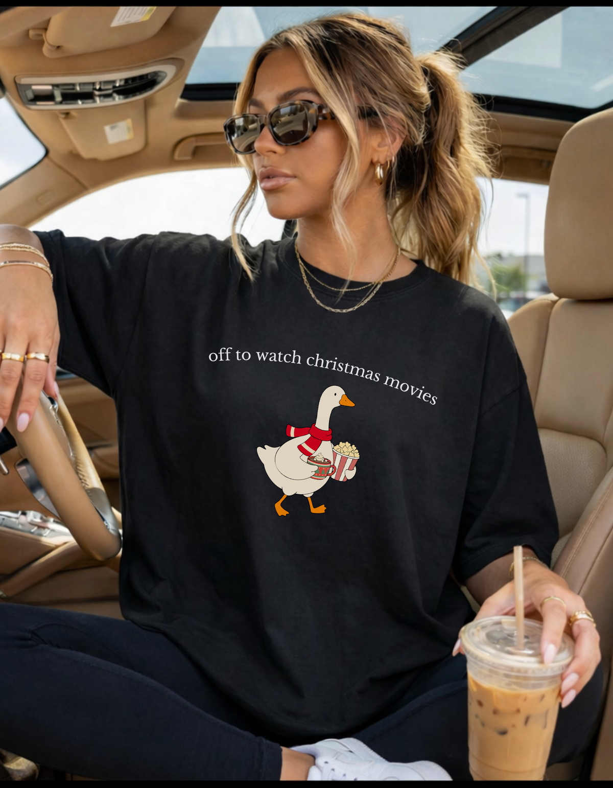Christmas Movies Goose Graphic Tee