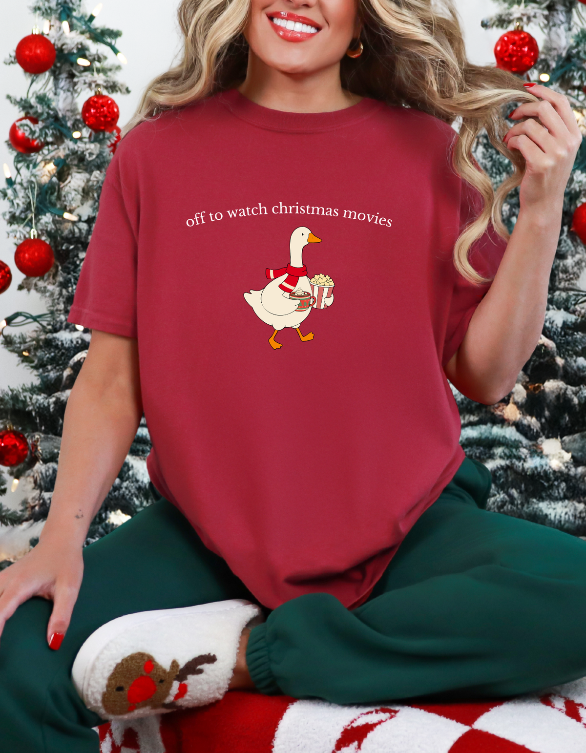 Christmas Movies Goose Graphic Tee