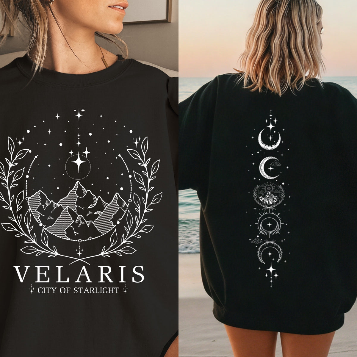 Velaris City of Starlight Crewneck Sweater