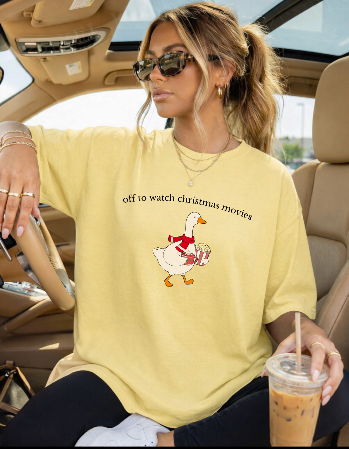Christmas Movies Goose Graphic Tee