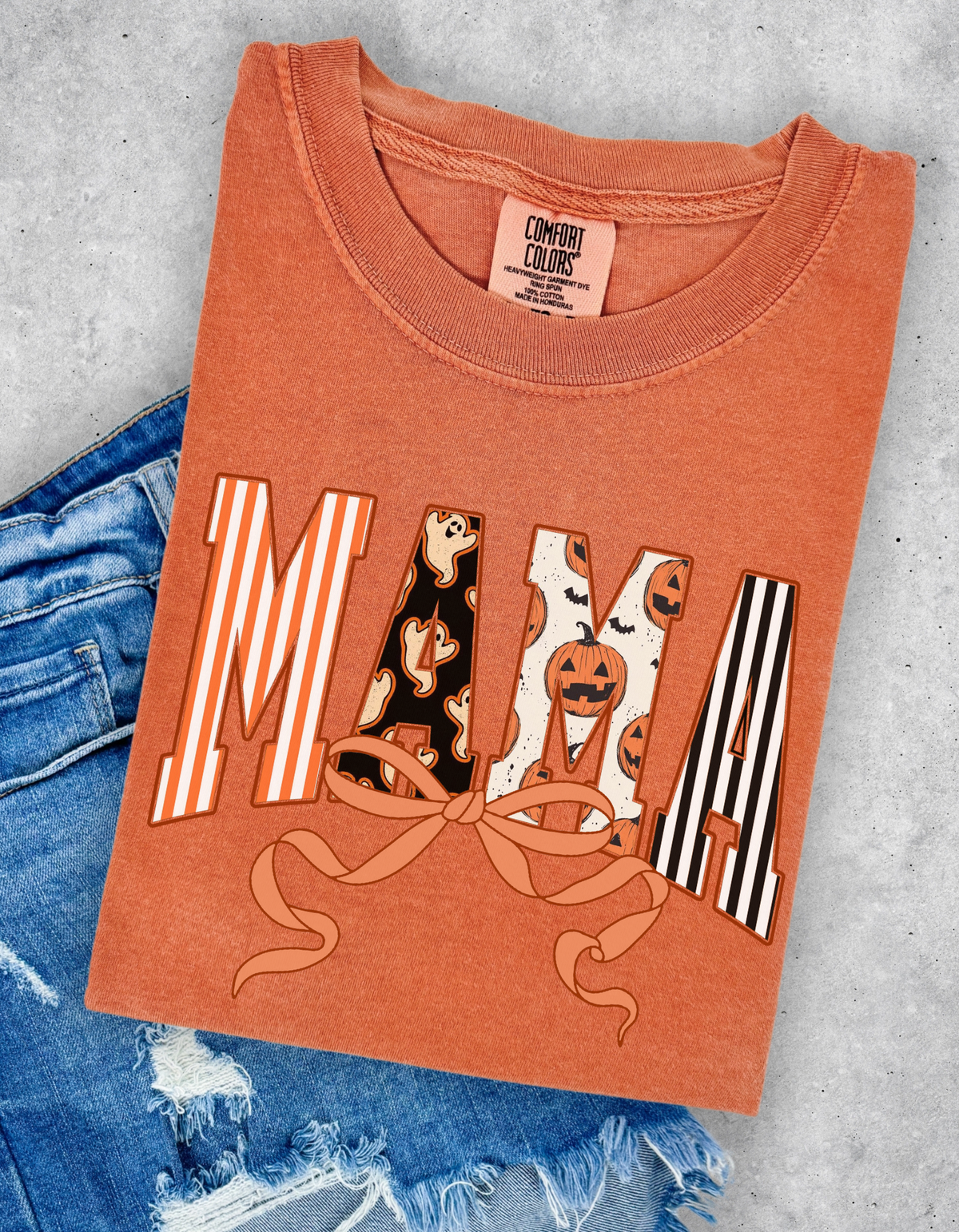 Spooky mama coquette graphic tee