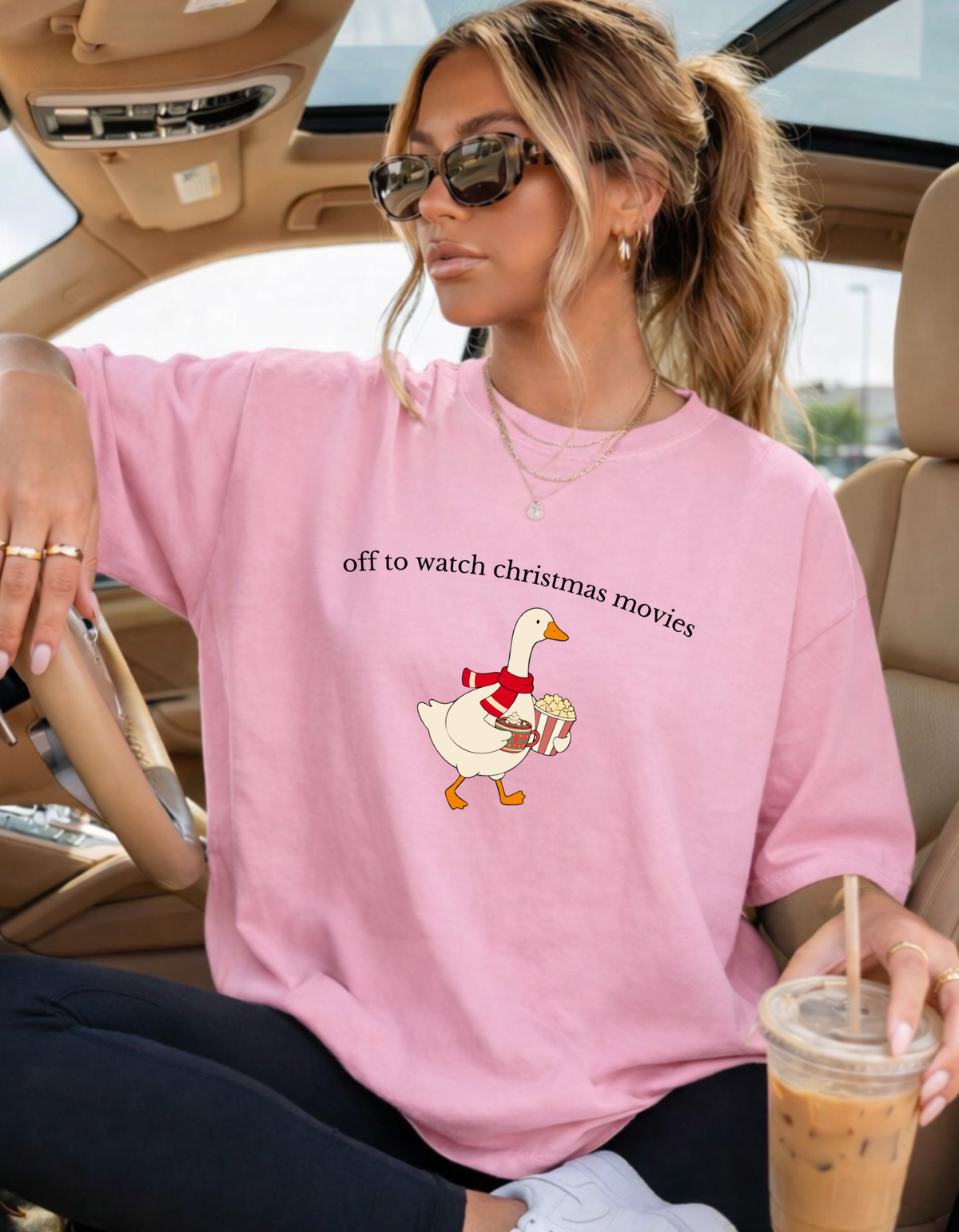 Christmas Movies Goose Graphic Tee