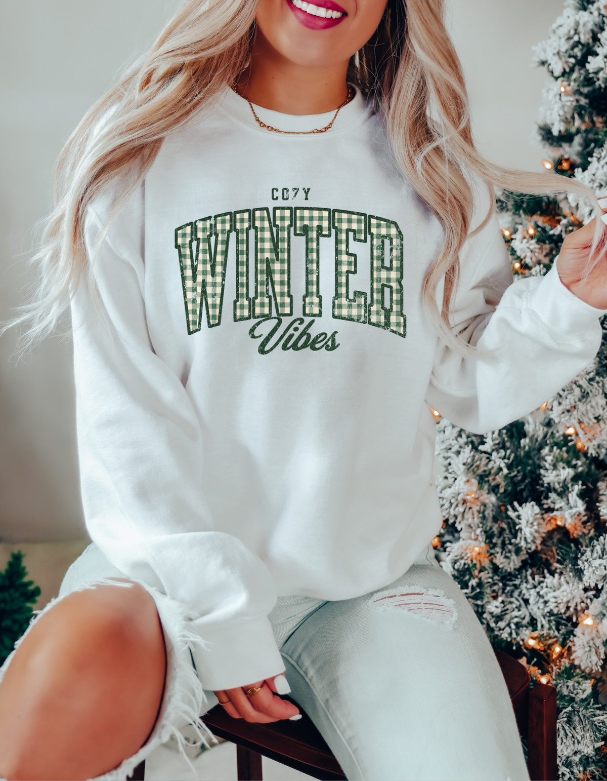 Cozy Winter Vibes Crewneck Sweater