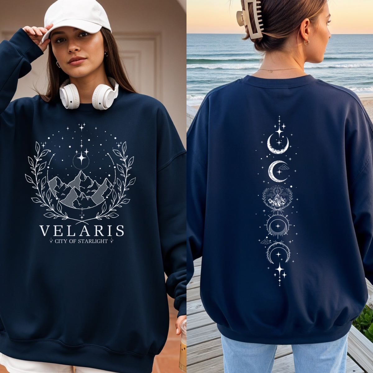 Velaris City of Starlight Crewneck Sweater