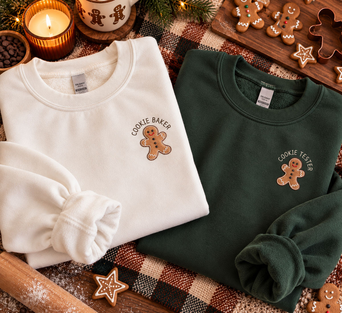 Cookies Embroidered Crewneck Sweater